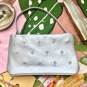 ❤️BOGO FREE - Vintage Satin Silver Micro Purse - Y2K Mini Handbag